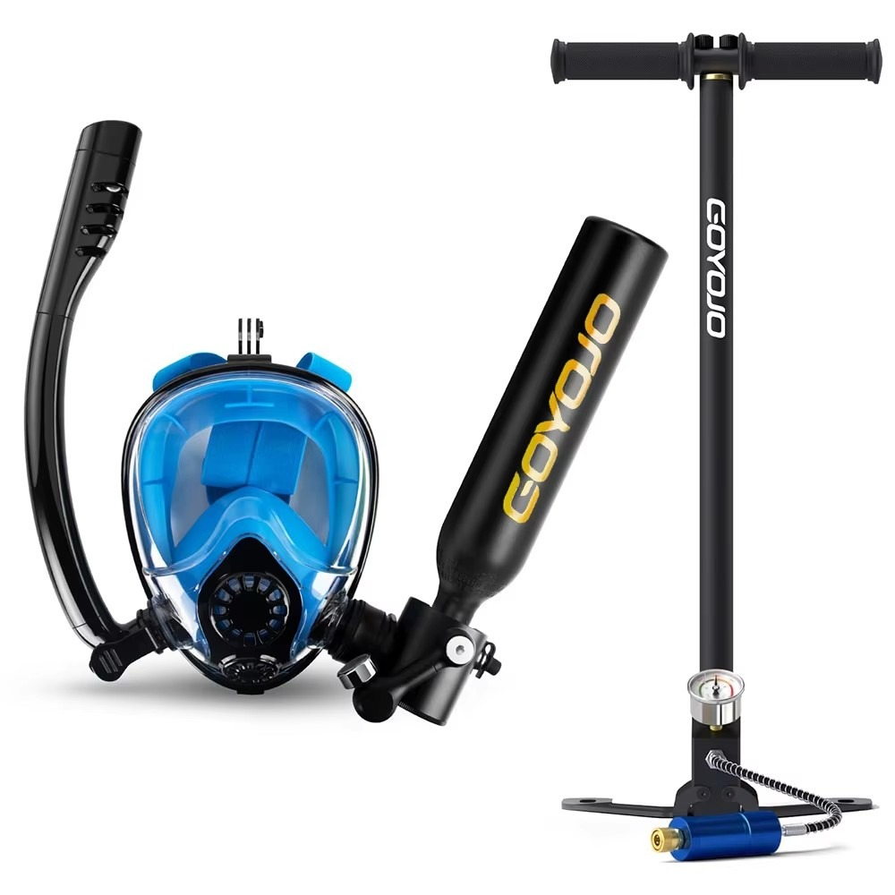 Snorkel Mask Full Face - 0.5L 용량의 스쿠버 탱크, 풀페이스 스노클