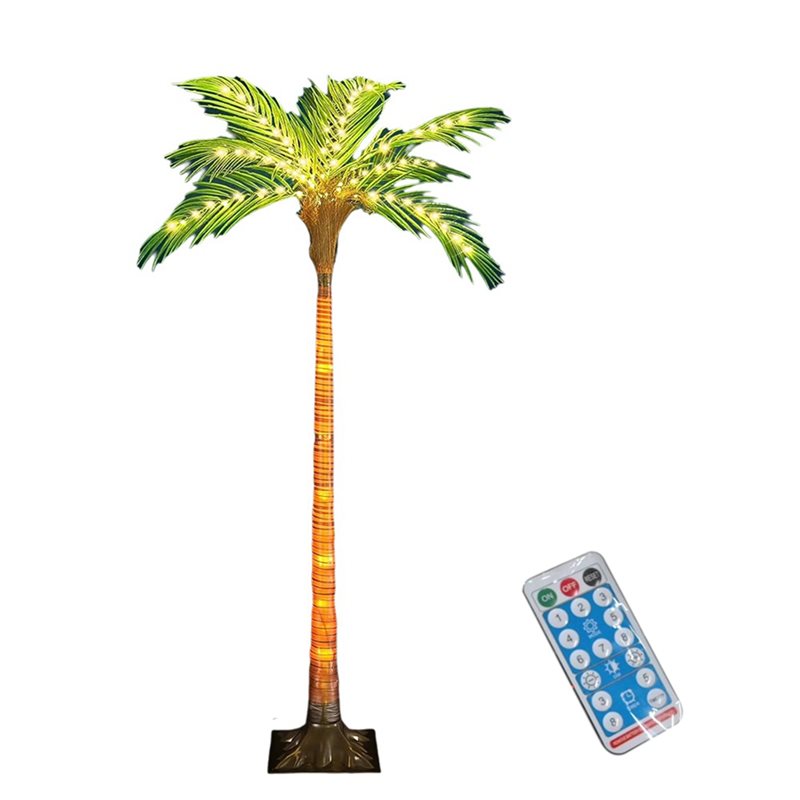 Pool Light Solar Rechargeable - ABRW-솔라 팜트리 조명은 발광 플라스틱 나무줄기와