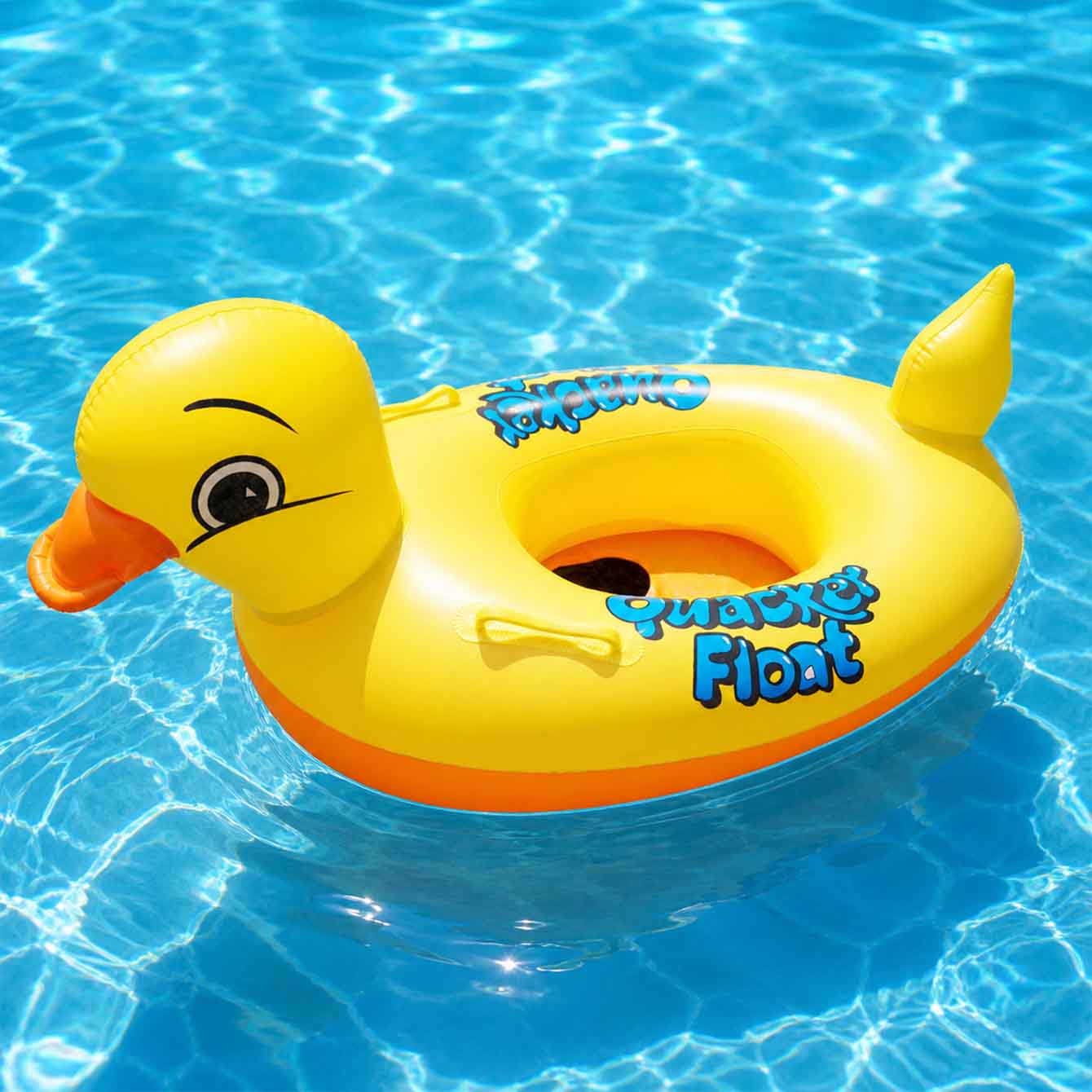 1개입 손잡이가 있는 PVC 풍선 오리 모양 수영 튜브 - Pool Float Ring Inflatable 리뷰 및 가격
