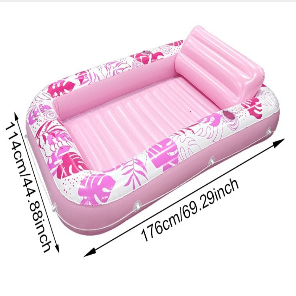두꺼운 PVC 소재의 등받이가 있는 풍선형 수영장 물놀 - Pool Lounger Inflatable 리뷰 및 가격