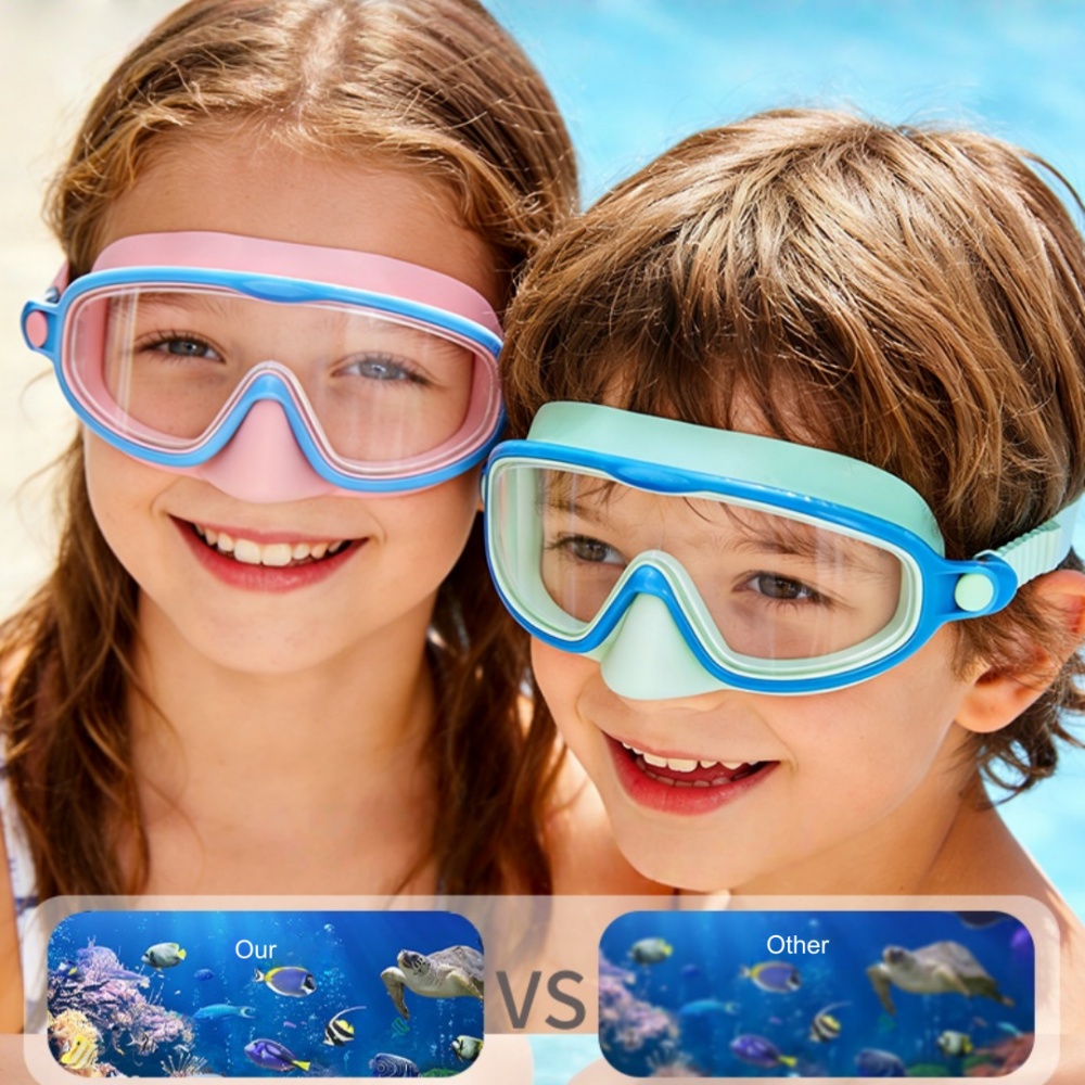 코 커버가 있는 어린이 수영 고글, 넓은 시야 다이빙  - Swim Goggles Anti Fog Uv 리뷰 및 가격