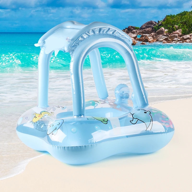 햇빛 가리개가 달린 에어 매트형 수영장 라운저, 여름  - Pool Lounger Inflatable 리뷰 및 가격