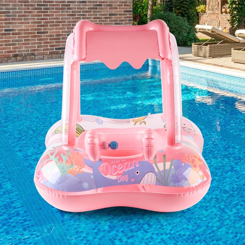 햇빛 가리개가 달린 에어 매트형 수영장 라운저, 여름  - Pool Lounger Inflatable 리뷰 및 가격