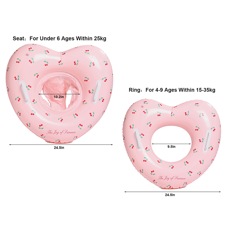 체리 모양 수영 튜브 1개, 손잡이가 있는 풍선형 수영 - Pool Float Ring Inflatable 리뷰 및 가격