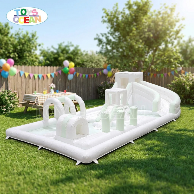 상업용 풍선 워터 장애물 코스(슬라이드와 수영장 포함) - Water Slide Inflatable 리뷰 및 가격